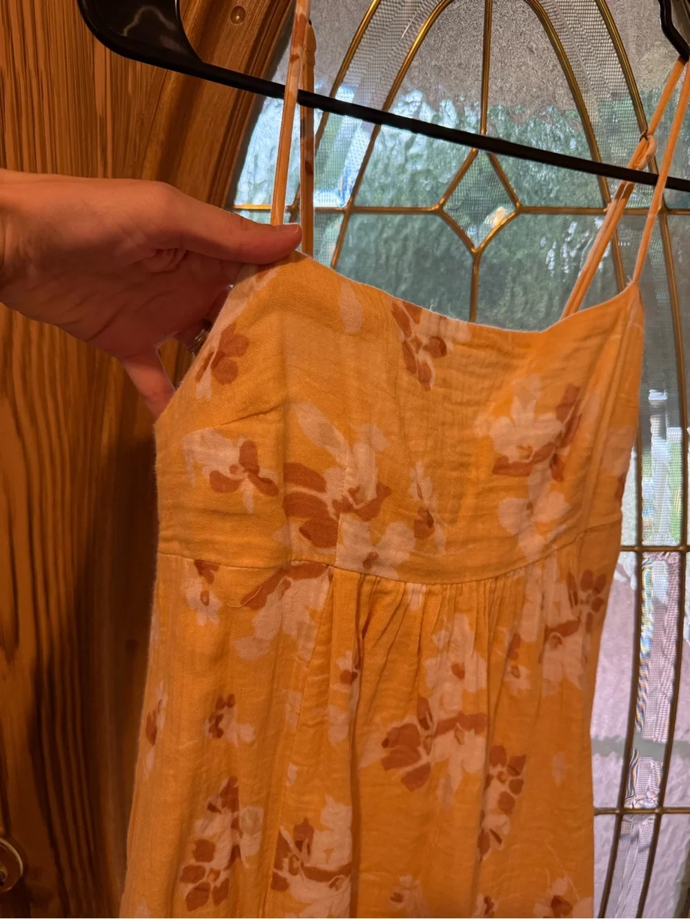 ABERCROMBIE Floral Spaghetti-strap Maxi Dress